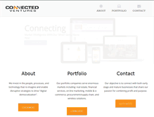 Tablet Screenshot of connectedventures.net